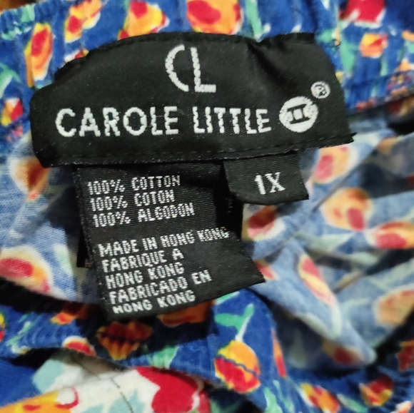 Vintage Carole Little Maxi Skirt Sz 1x Mix Print Gypsy Boho Peasant - Picture 5 of 7
